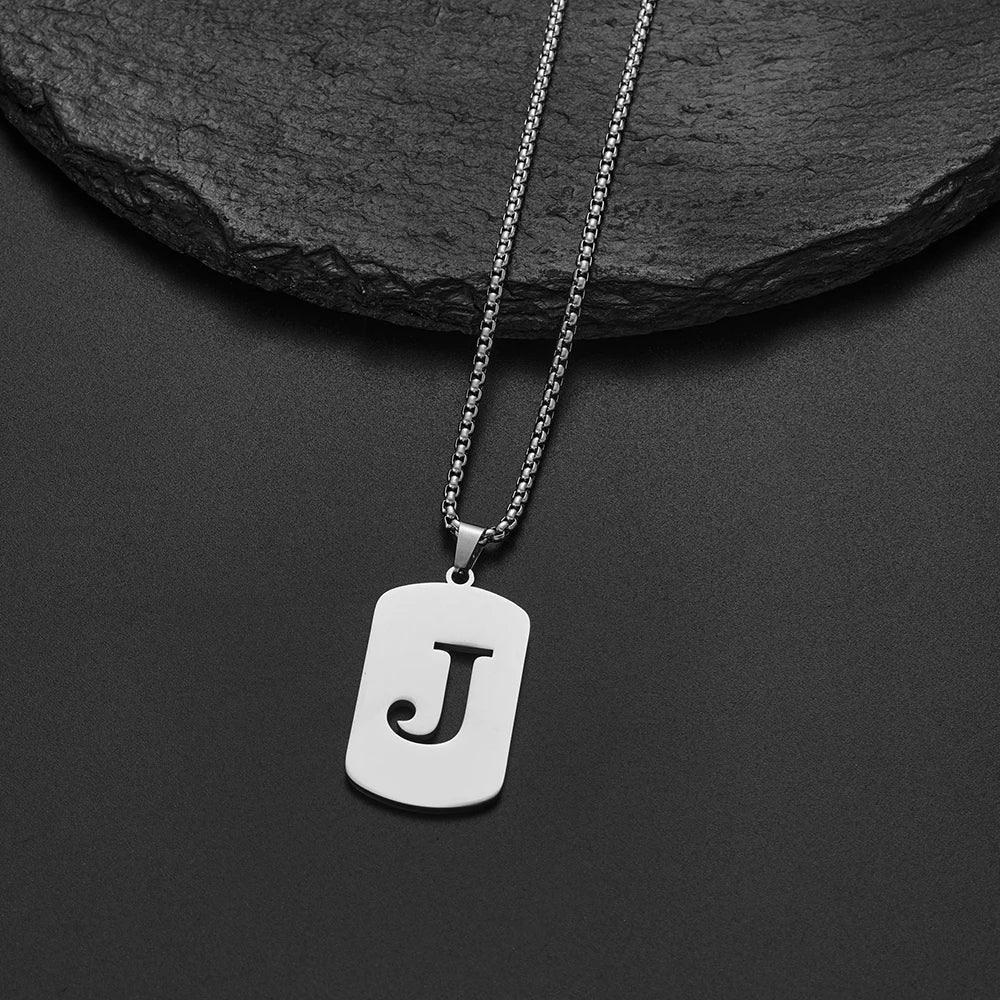 Collier Pendentif Initiale A-Z Délicat | Acier Inoxydable | Bijou Homme & Femme 2024 | Cadeau