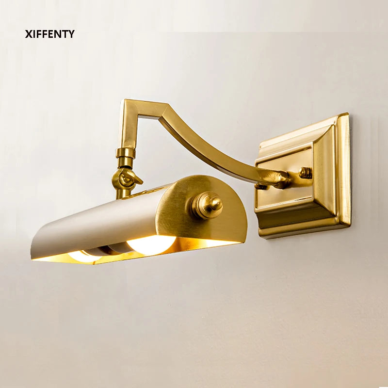 Applique Murale LED Rétro | Lumière Miroir Salle de Bain & Coiffeuse | Fer Forgé | E14