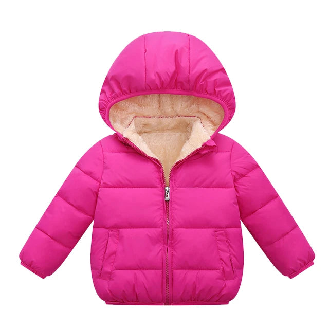 Veste d’hiver à capuche pour enfant | Polyester