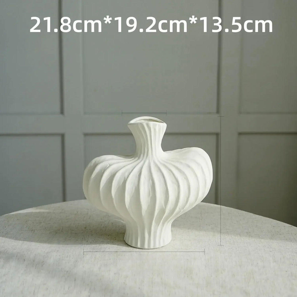 Set 2 Vases Nordiques Creux Plastique | Imitation Fleurs | Décor Salon Moderne | Haute Qualité