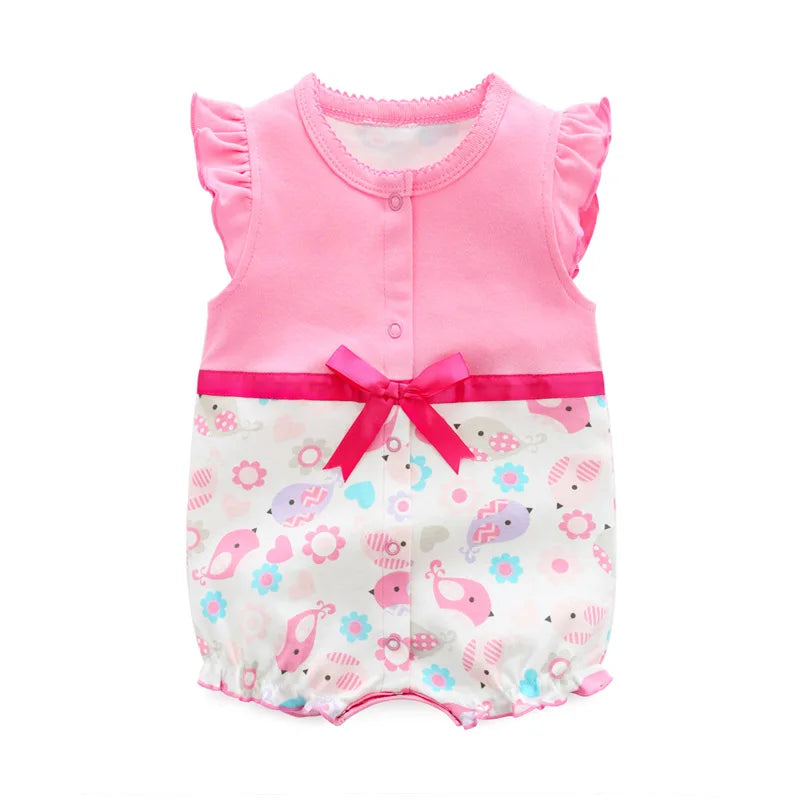 Fashion princess New baby Romper For Babies Clothes Short Sleeve cute newborn baby clothes