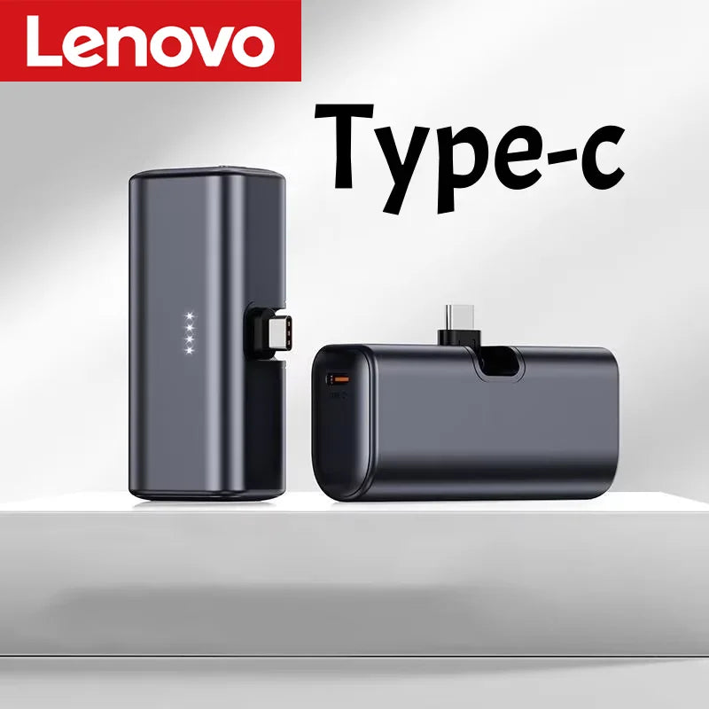 Lenovo 22.5W Fast Charging 500000mAh Mini Portable Charger USB-C Power Bank Suitable For iPhone 16/15 Series And Android Devices