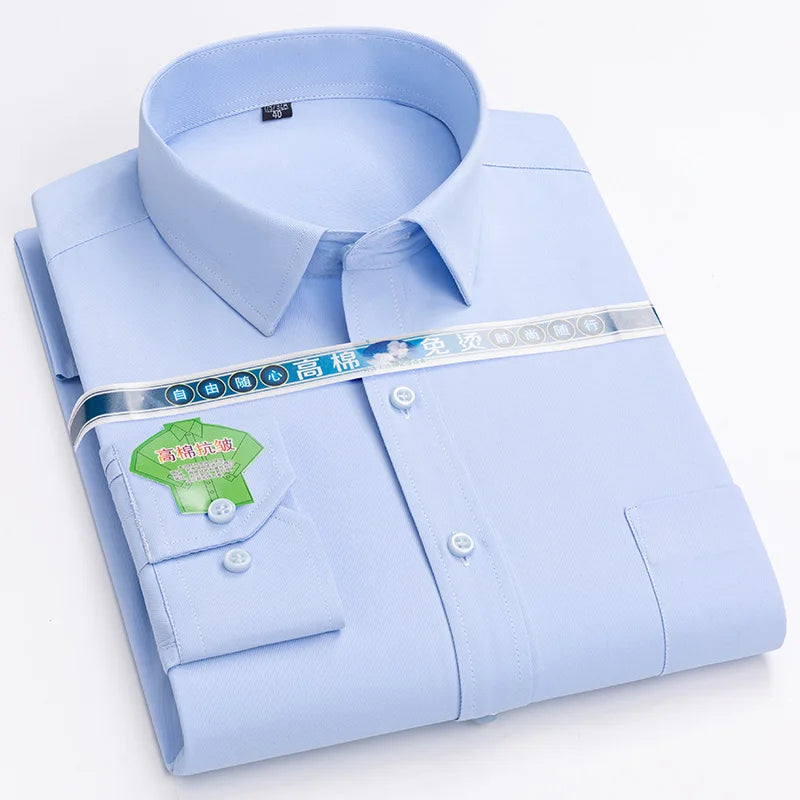 2026 Long Sleeve Shirt Men's Tops for Men Men's Clothing White Shirt Men's Fashion Clothing Trends
