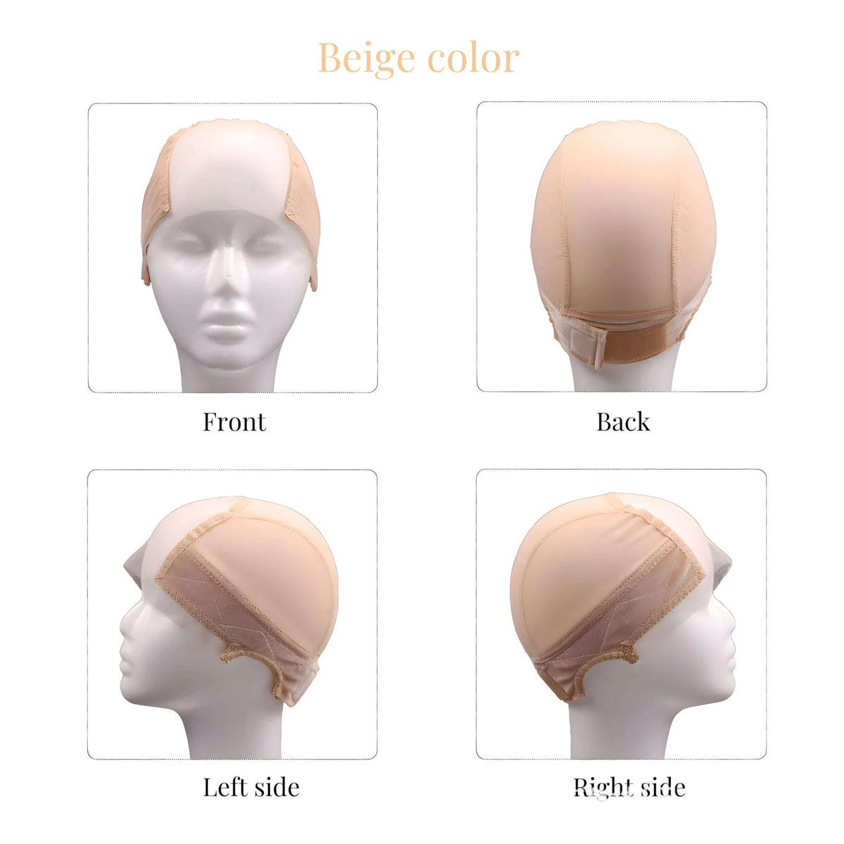 1pcs Wig Caps Ultra Soft & Breathable & Stretchable, Wig Cap with Grip Band That Is Anti-Slip & Features Adjustable Closure