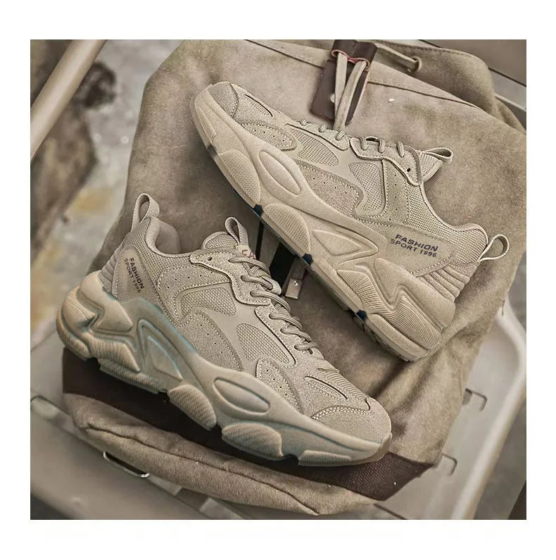 Baskets Dad Homme Été 2026 | Mesh Respirant Casual | Semelle Épaisse Streetwear