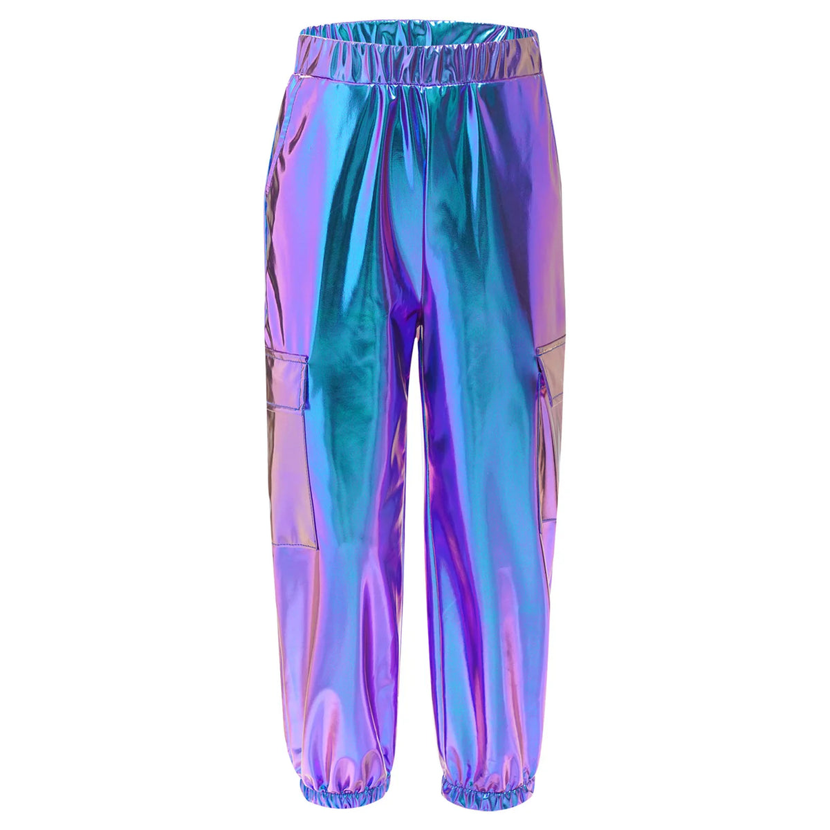 Ensemble Danse Fille Hip Hop | Veste Bomber Métallique & Pantalon | Costume Scène Carnaval Jazz