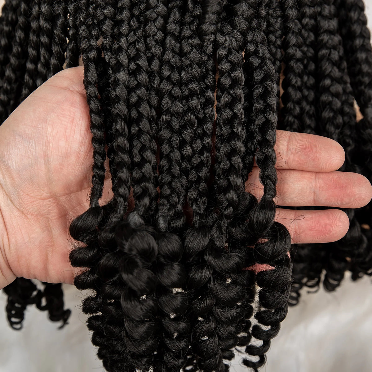 Full Lace Braided Wig with Curly Ends Synthetic Cornrow Braids Wig for Black Women Lace Frontal Afro Knotless Braiding Wigs