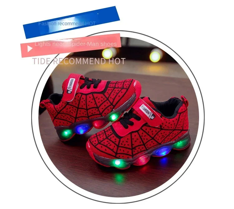 Children's Cartoon Sneakers 2026 Boys New Casual Sport Shoes Spring Summer Breathable Student Shoes Kids Casual Shoes for 1-12 Y