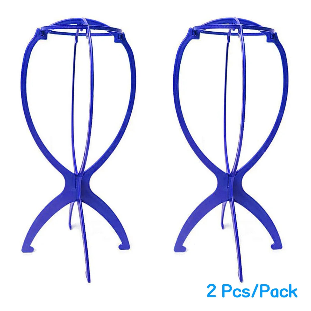 2 pcs 36cm Portable Desktop Wig Stand Wig Stands Portable Wig Hanger Salon Barber Hanging Hats Holder Display Stand