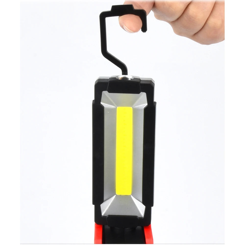 Lampe de Travail COB LED Portable | Garage & Mécanique Auto | Rechargeable USB | Inspection & Urgence