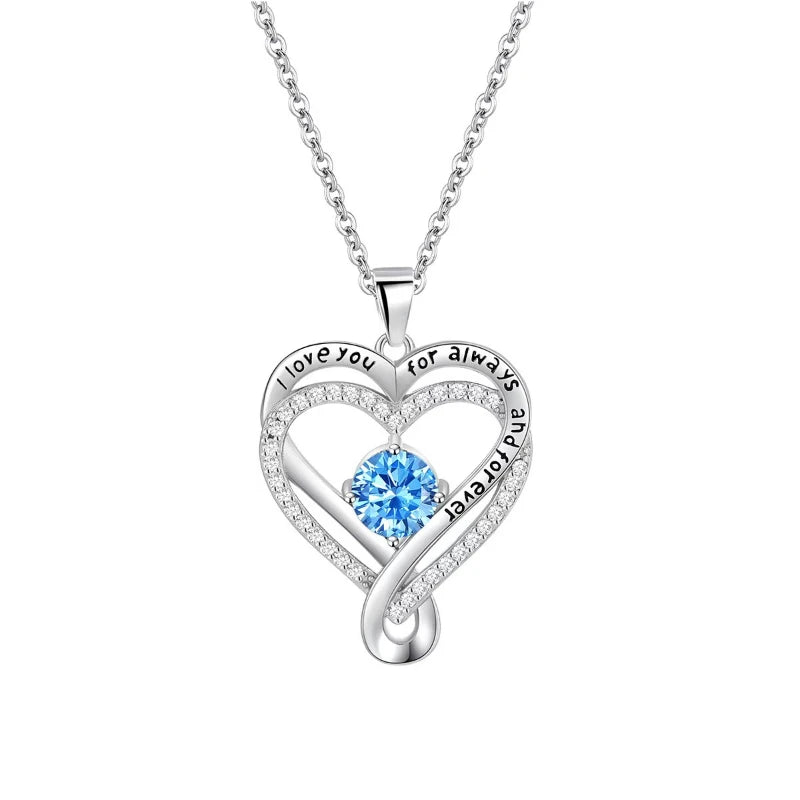 Elegant Style Heart-Shaped Pendant Necklace Hollow Design Mother's Day Gift Party Suitable for Best Friends Without Box