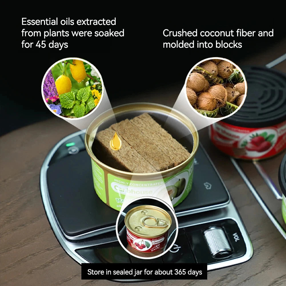 High-End Car Aroma Diffuser, Small Wooden Fragrance Canister, Car Perfume, Car Balm, Car Ornament