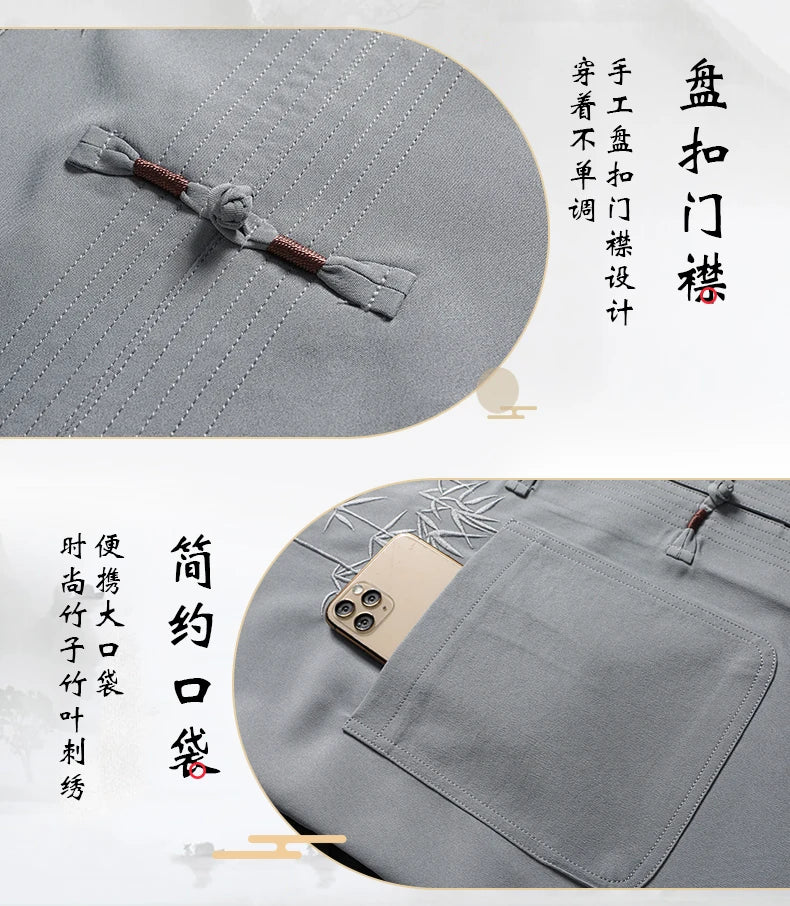 Ensemble chemise à manches courtes et pantalon pour homme