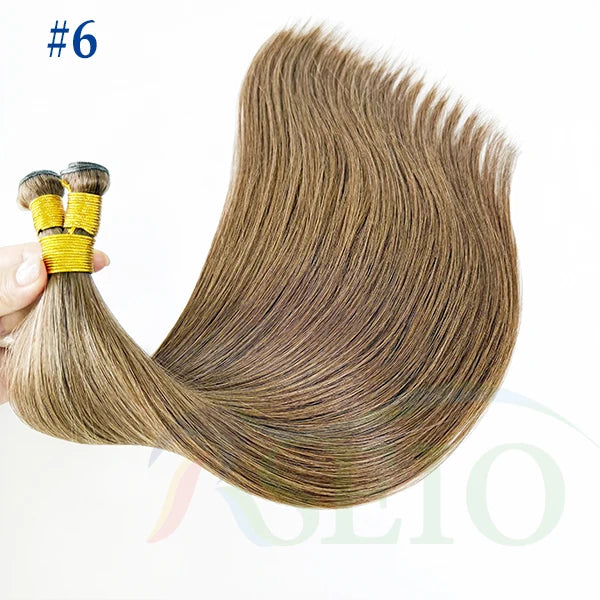 Tissage Weft Cheveux Humains Remy Naturel | 14-26 Pouces | Bouclable | Blonde & Lisse | Salon