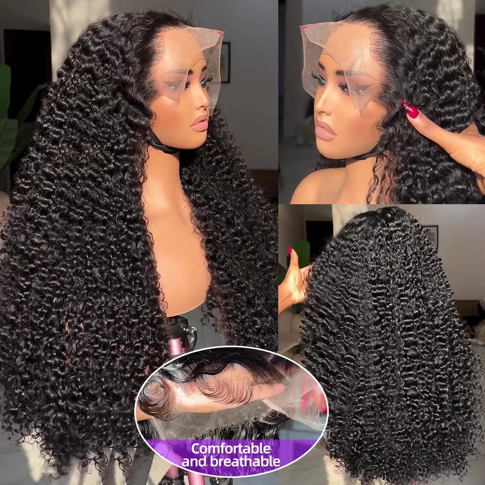 Perruque Deep Wave Brésilienne | 13x6 HD Lace Frontal | 250% Densité | Jusqu'à 40 Pouces | Water Wave Curly