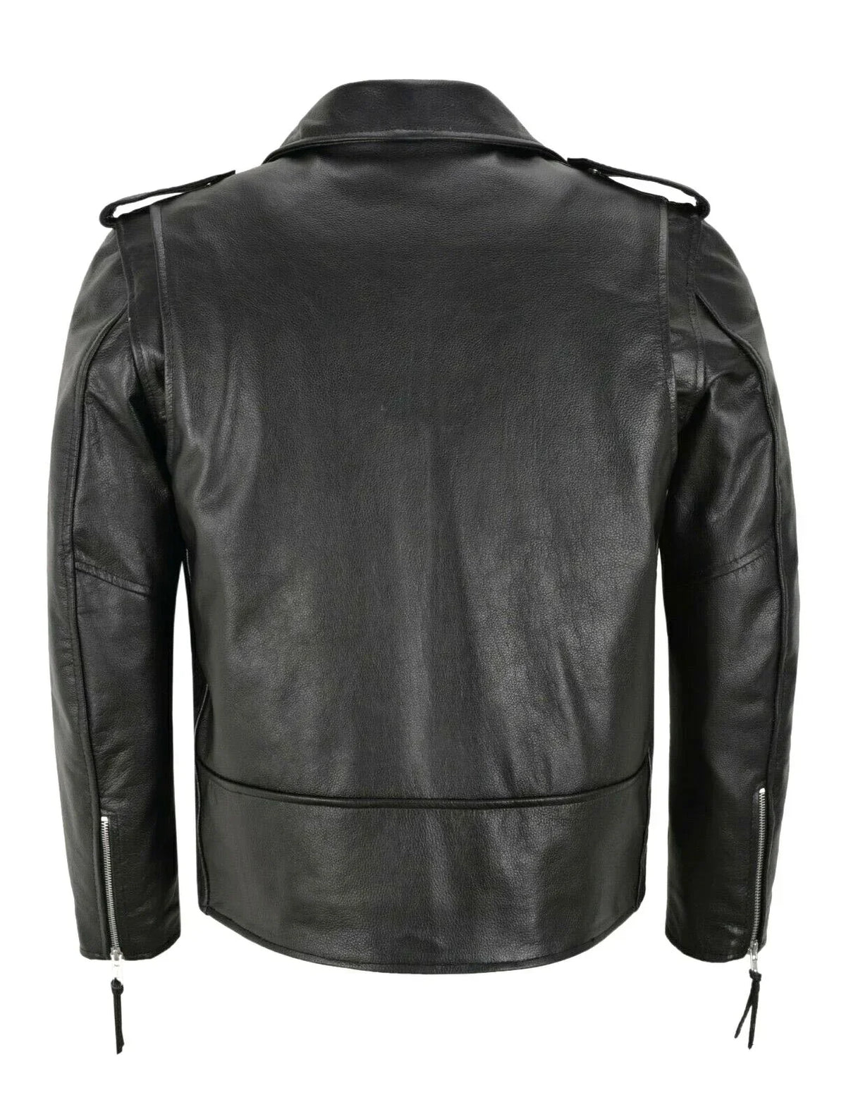 Men's PU Leather Jacket Motorcycle Fashion Slim Fit Leather Coat