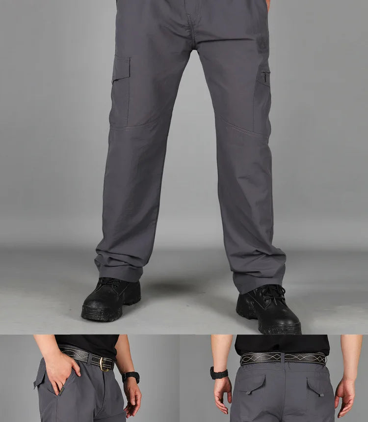 Men's Cargo Pants Army Military Tactical Pants Streetwear Jogger Trekking Hiking Mountain Work Tourism Trousers Slim Fit