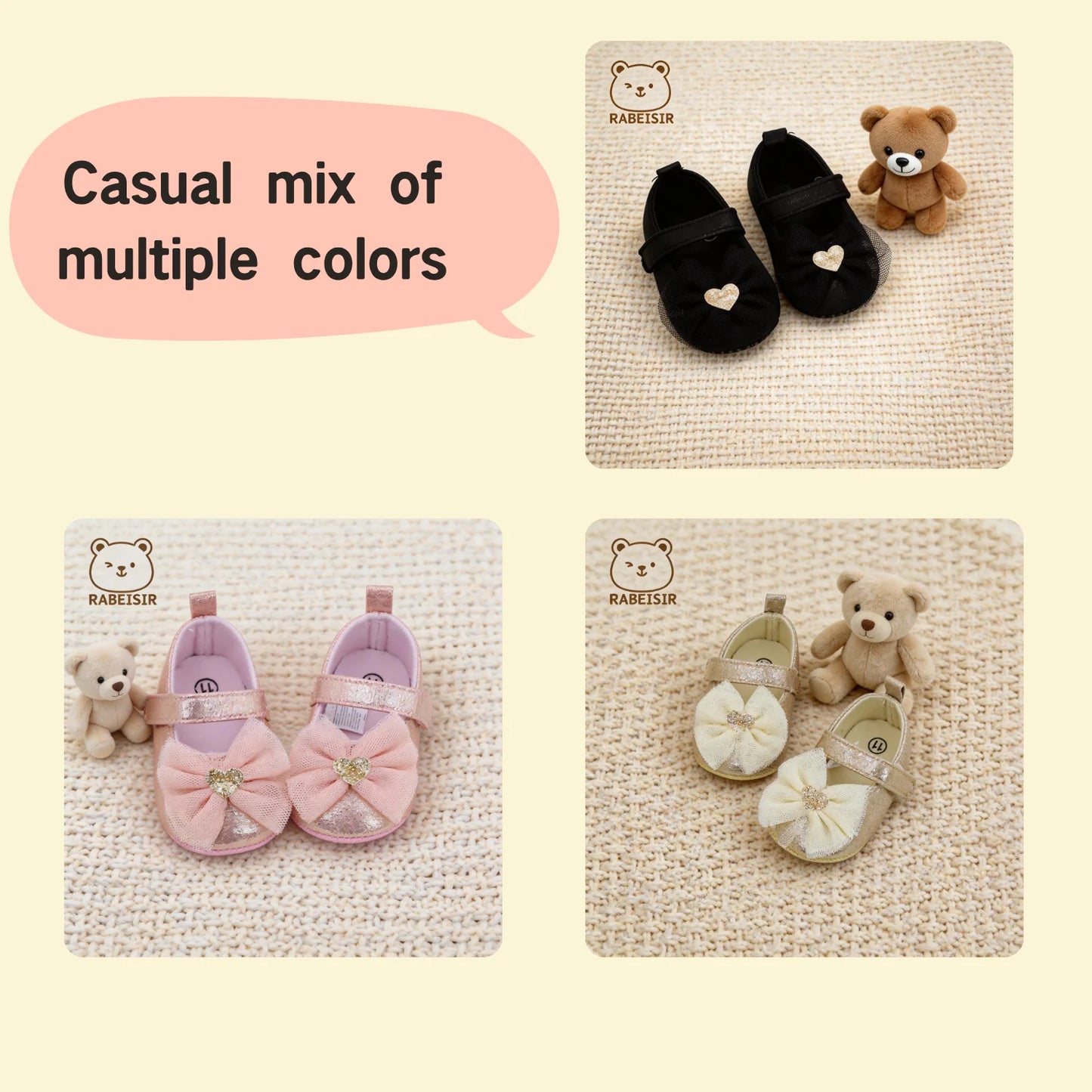 Baby Step Shoes Baby's First Pair of Toddler Shoes Baby Shoes Breathable Non-slip Girls Fashion Shoes Princess Lace Style