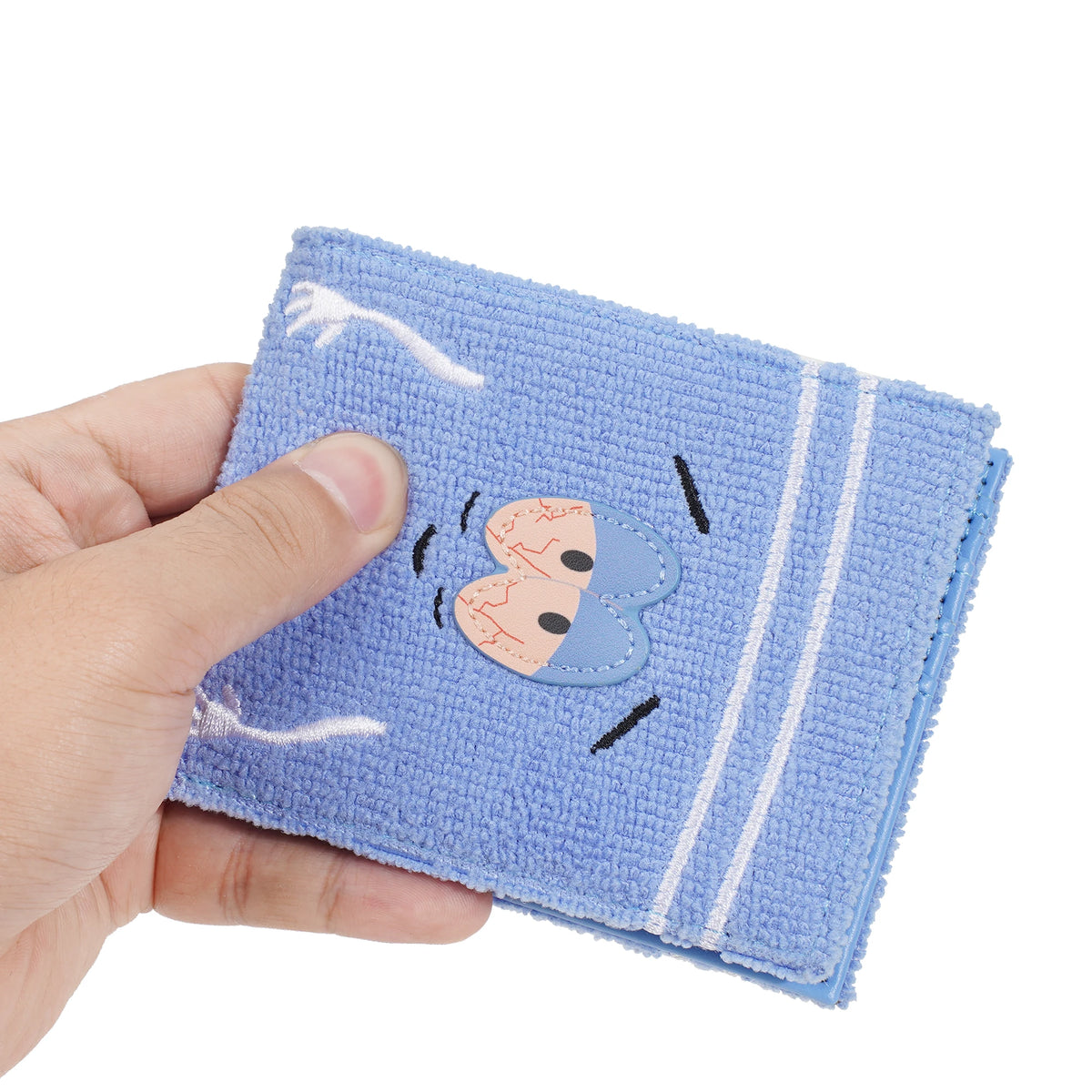 Portefeuille Peluche Dessin Animé Femme | Doux & Moelleux | Porte-Monnaie Fermeture Éclair PU | Cadeau Filles