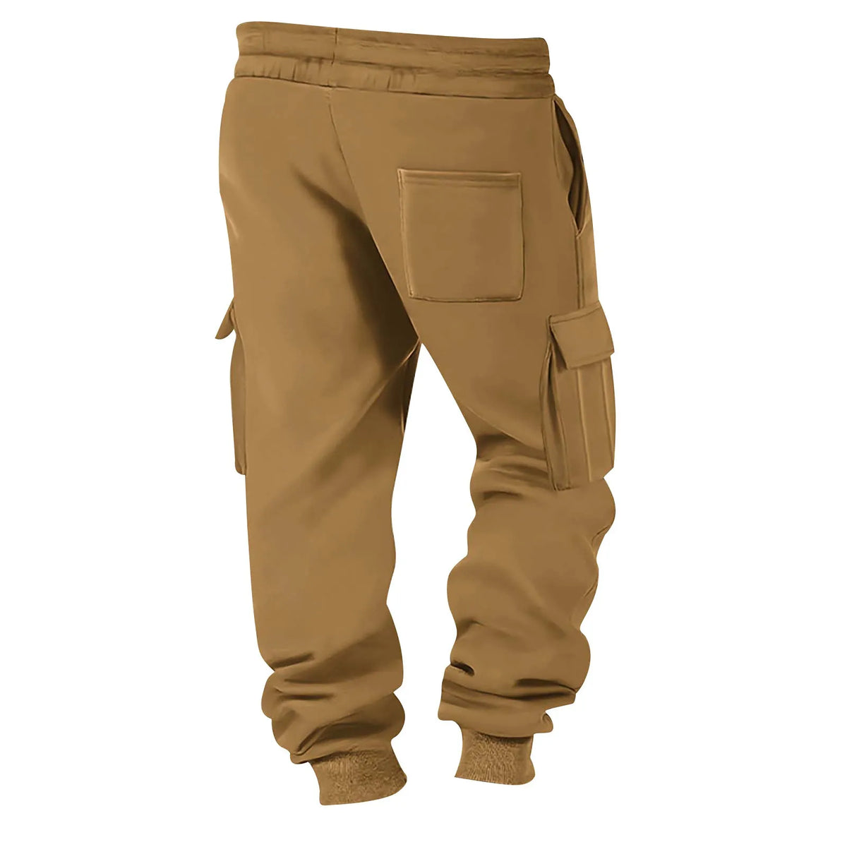 Men's Cargo Pants 2025 New Casual Loose Autumn Winter Straight Baggy Pants Multi-Pockets Solid Color Printing Sweatpants