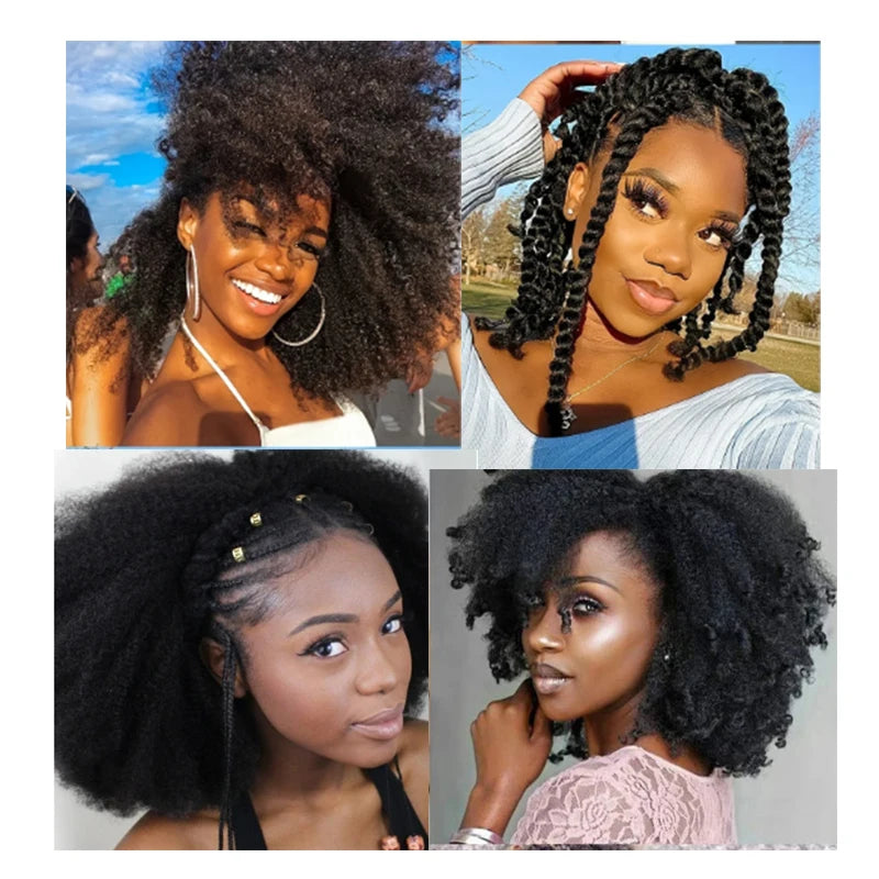 Synthetic 8 inch Braids Hair Soft Afro Kinky Twist Crochet Braid Hair Extensions Curl Locks Crochet Braiding Hair