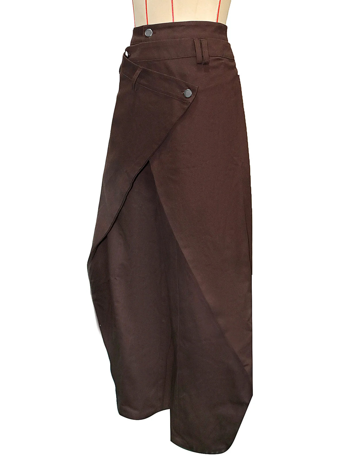 Vintage Washed Denim Wide Leg Pants Women Asymmetrical Wrap Overlap High Waist Y2K Streetwear Casual Fashion Baggy Jeans