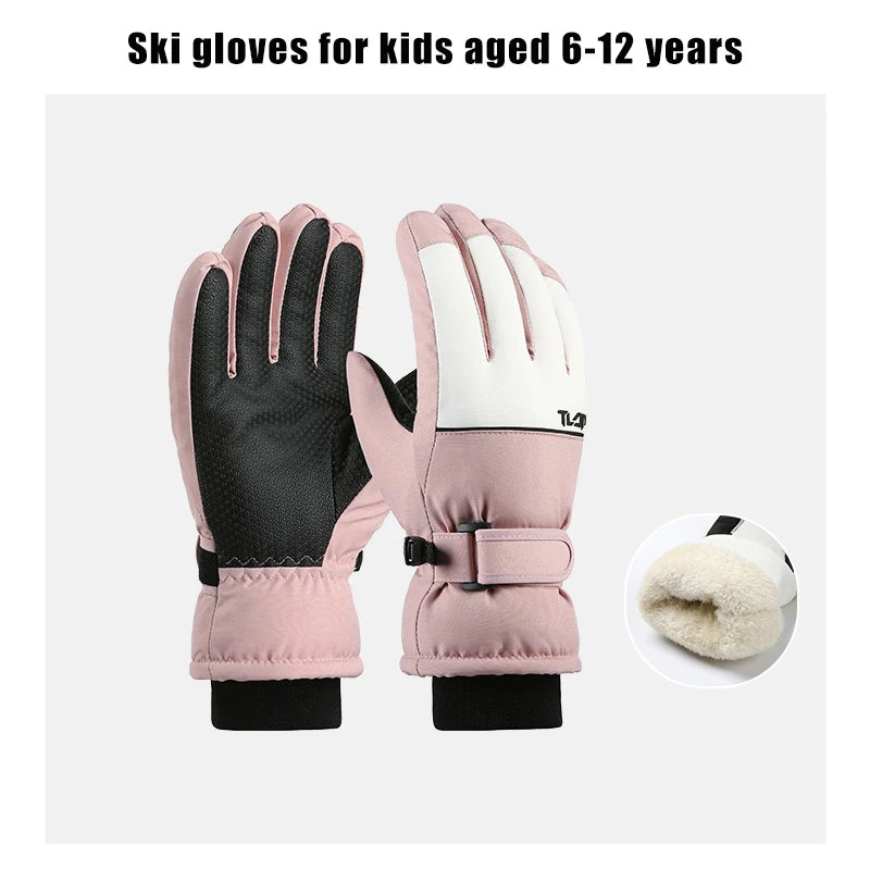 Gants Hiver Enfant Imperméables Antidérapants | Ski & Cyclisme Extérieur | Garçon Fille
