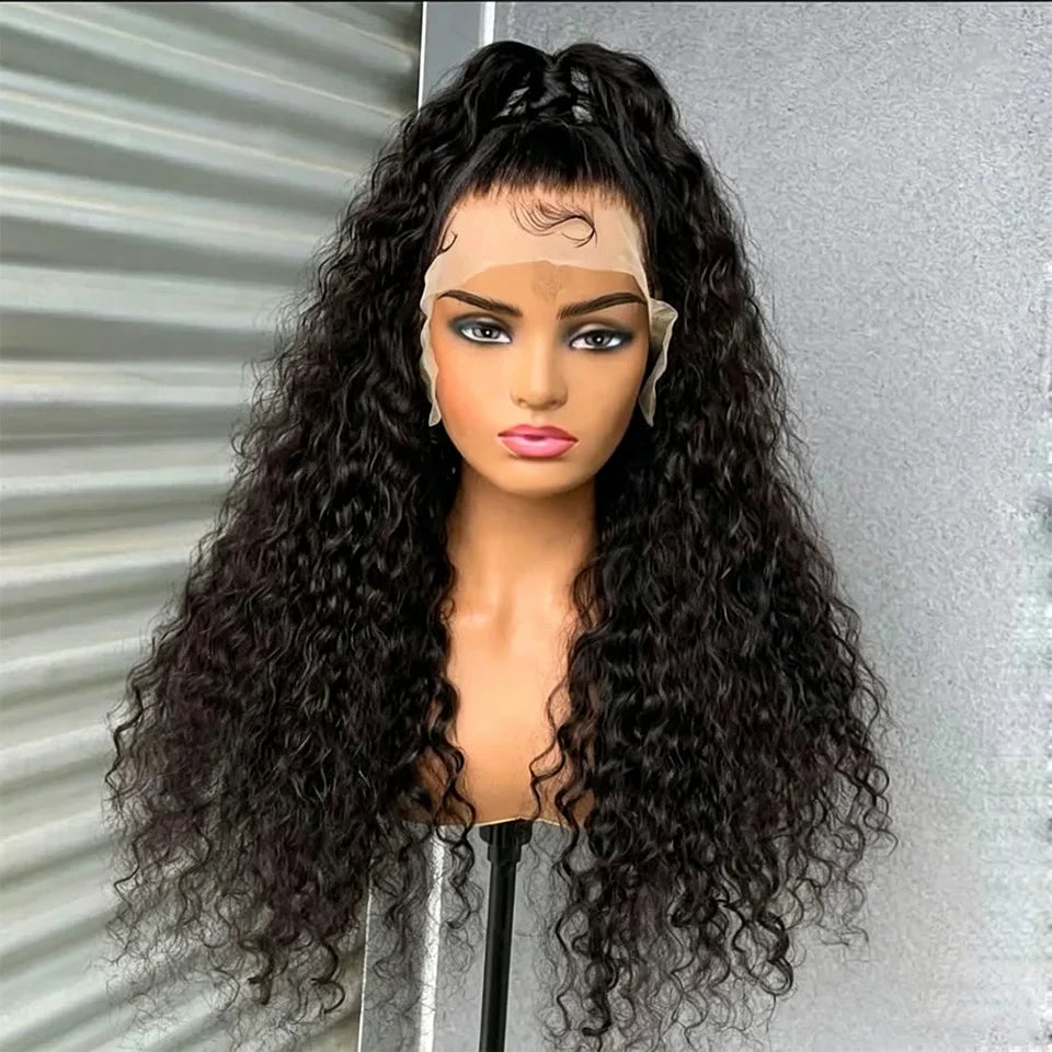 Perruque Kinky Curly | Lace Frontal Swiss | Glueless | Pré-Pluçuée | Ligne Naturelle | Cheveux Humains
