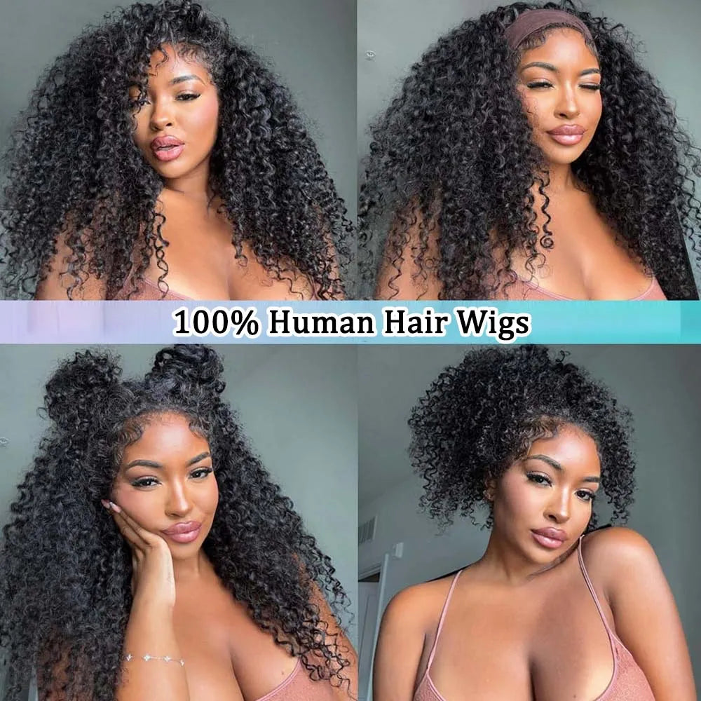 Perruque Lace Front Kinky Curly | 13x4 & 13x6 | Cheveux Humains | Frontal Lace Naturel