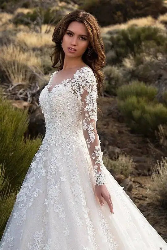 2026 New Women's Dress Lace Deep v Long Sleeve Dress Long Dress Long Dress Gown Vestidos De Festa