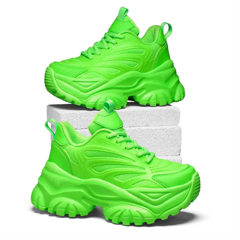 Sneakers Chunky Femme Tendance | Semelle Plateforme Respirante | Rehaussante | Printemps-Automne