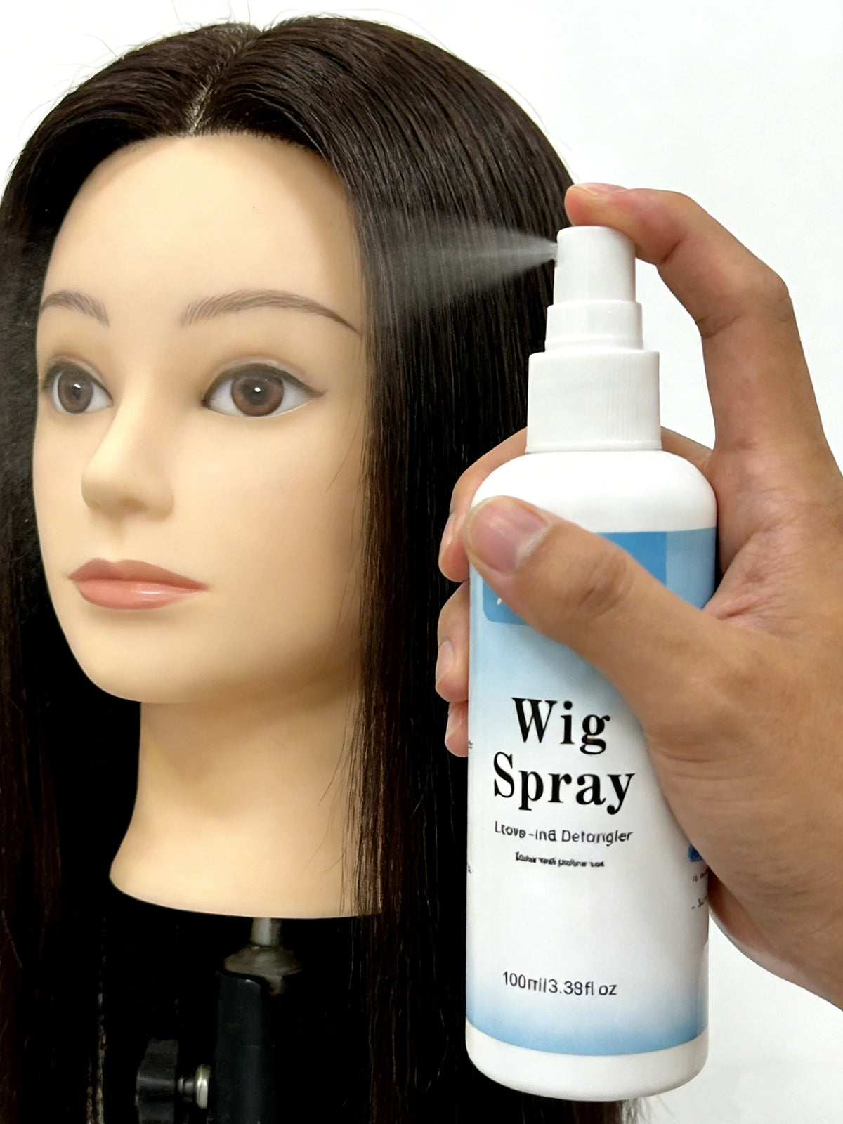 Spray Soin Perruque Leave-In | Hydratant & Lissant | Anti-Frisottis | Démêlant | Réparateur | Cheveux Humains & Synthétiques