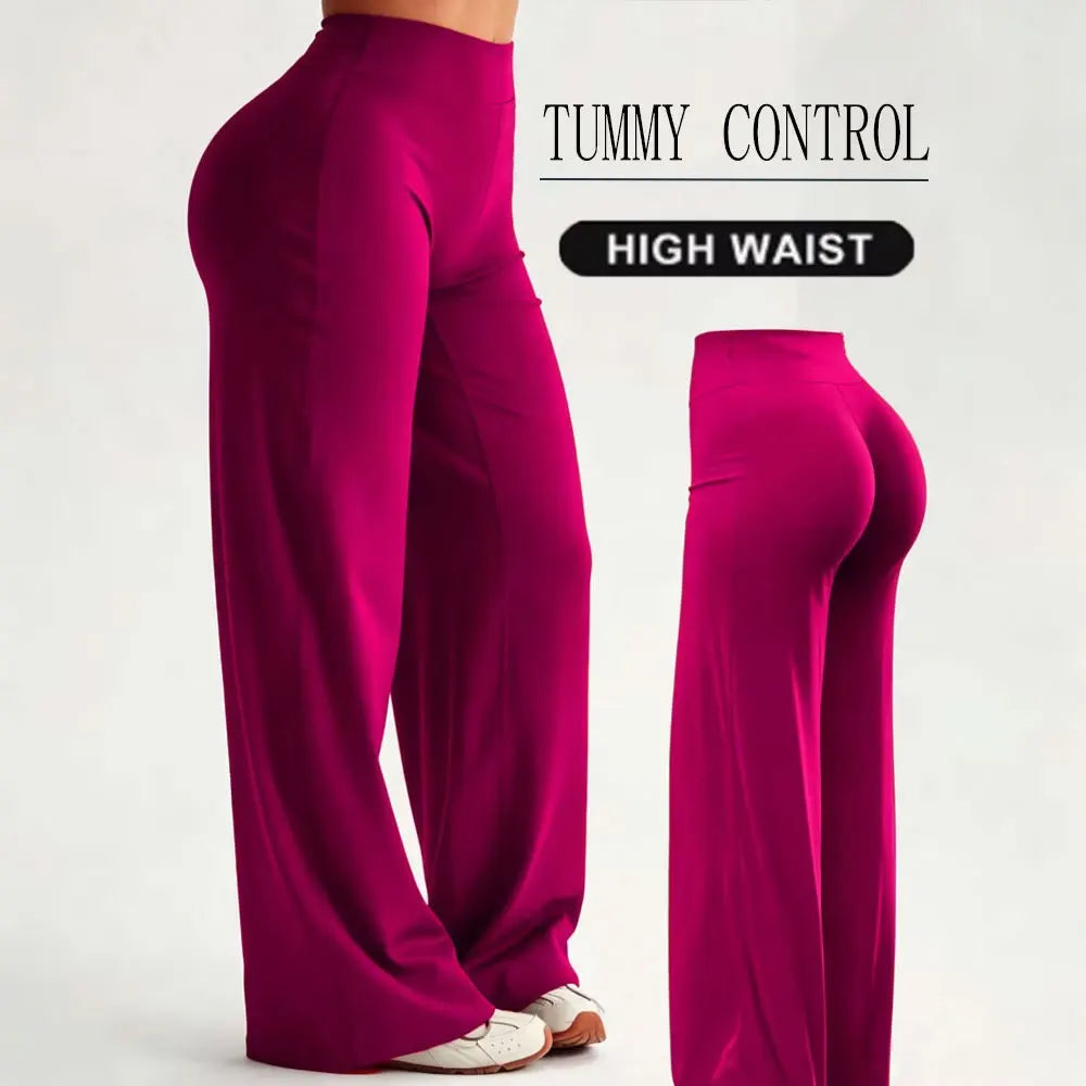 Pantalon Sport Droit Taille Haute | Peau Nue | Lift Fesses | Fitness Casual | Legging Sculptant