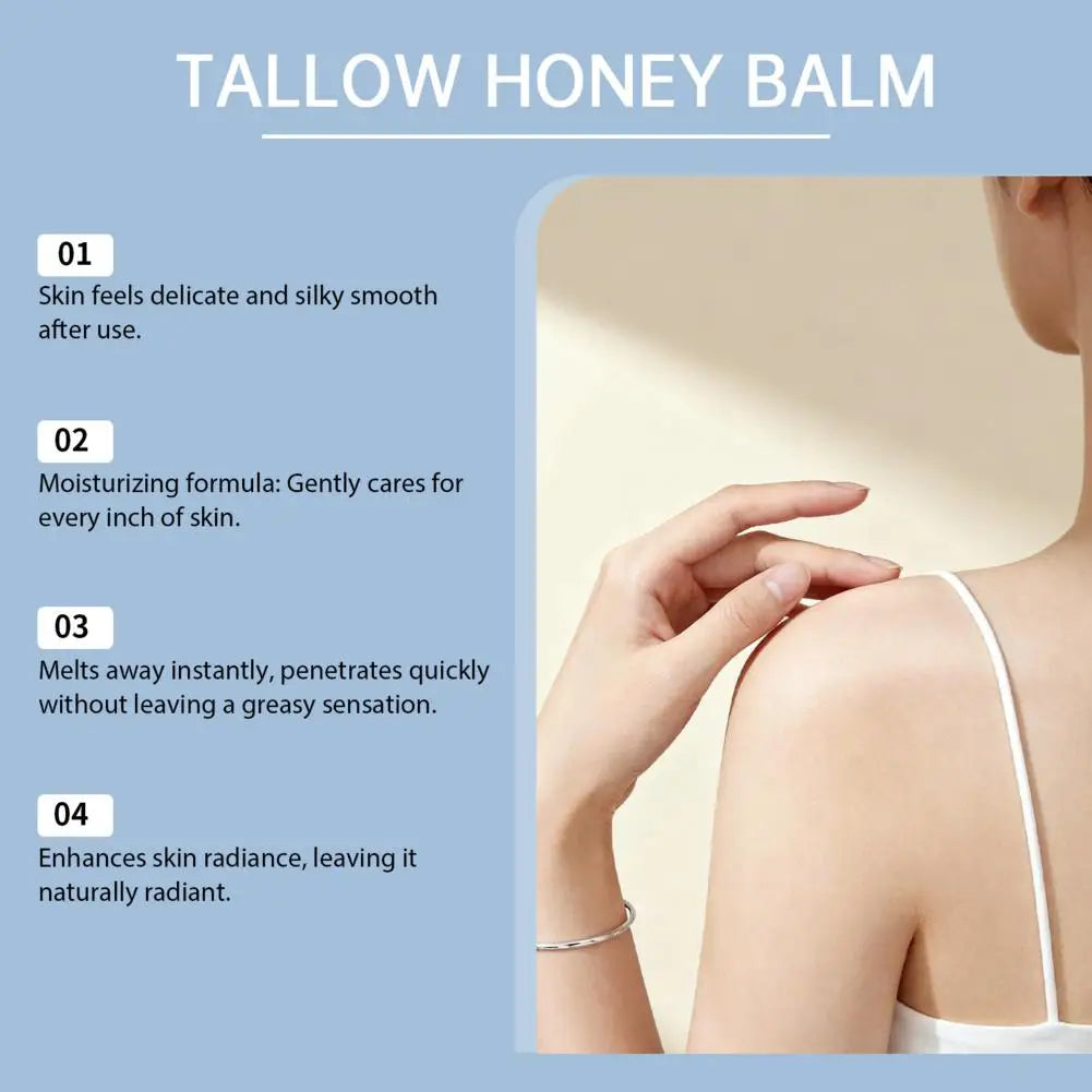 Tallow Skincare Cream Collagen Firm Skin Honey Deep Hydration & Barrier Repair Cream Improve Dry Body Lotion Korean Skincare