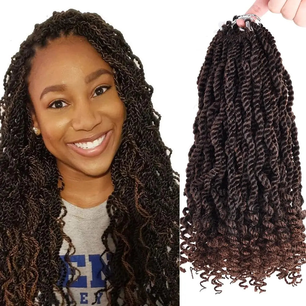 Tresses Crochet Senegalese Twist Ondulées | 12 Pouces | Synthétique | Extensions Femme