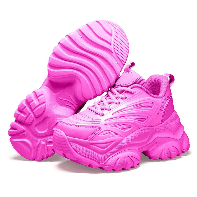 Sneakers Chunky Femme Tendance | Semelle Plateforme Respirante | Rehaussante | Printemps-Automne