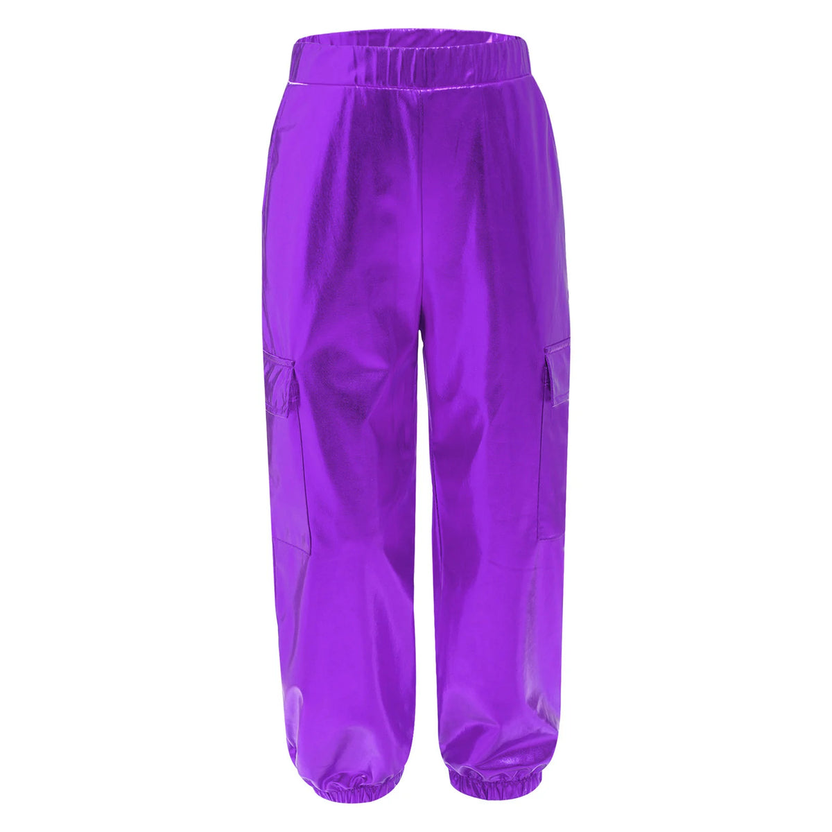 Ensemble Danse Fille Hip Hop | Veste Bomber Métallique & Pantalon | Costume Scène Carnaval Jazz