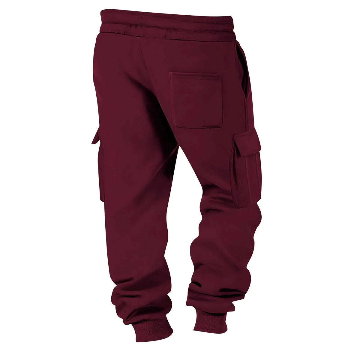 Men's Cargo Pants 2025 New Casual Loose Autumn Winter Straight Baggy Pants Multi-Pockets Solid Color Printing Sweatpants