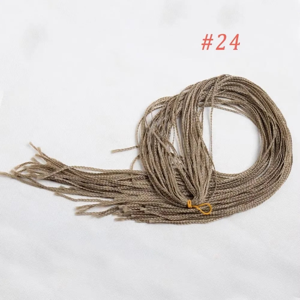 Tresses Zizi Box Braids Longues Bouclées Synthétique Colorées | 28 Pouces | 50g | Twist Sénégalais Crochet | Femme