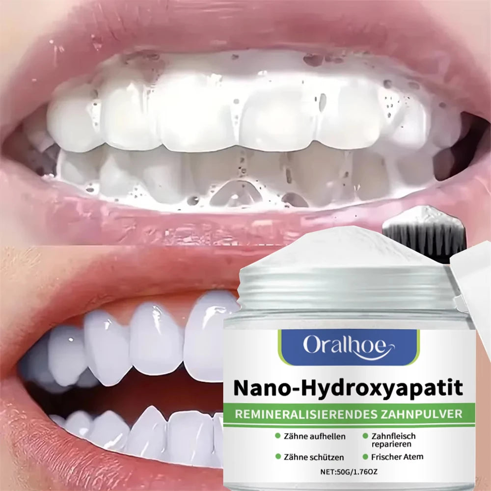 Poudre Blanchissante à l’Hydroxyapatite | Soin Dentaire Professionnel | Élimine les Taches | Haleine Fraîche