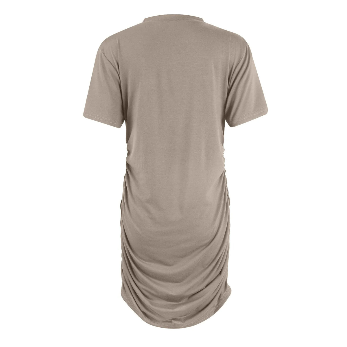 Robe Bodycon Femme Courte | Uni Col Rond Manches Courtes | Coupe Ajustée Sexy Casual | Été