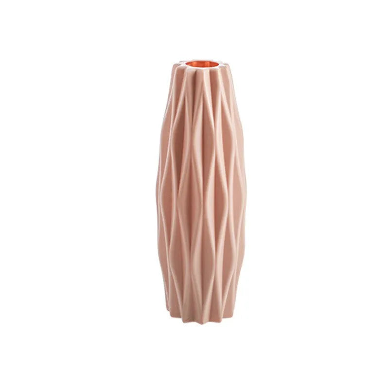 Vase Plastique Imitation Céramique Blanc | Style Nordique | Mariage & Décor Chambre & Bureau