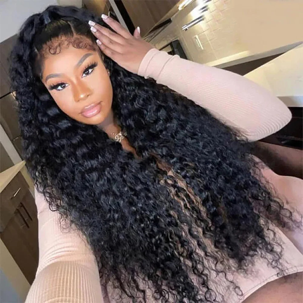 Perruque Lace Front Kinky Curly | 13x4 & 13x6 | Cheveux Humains | Frontal Lace Naturel