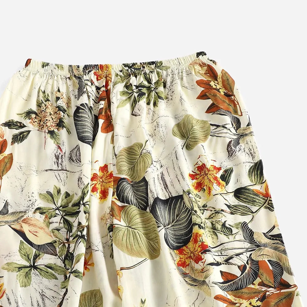 Women's Casual Loose Wide Leg Cozy Pants Sweatpants Summer Beach Pants High Stretch Elastic Waistband