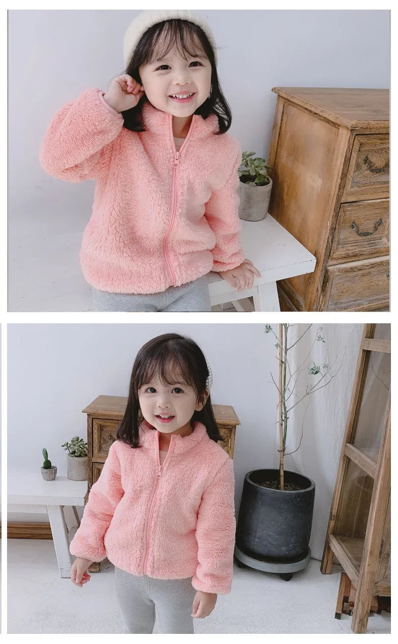 Manteau Enfant 2025 | Veste Polaire Chaude Garçon Fille | Printemps-Automne-Hiver Bébé