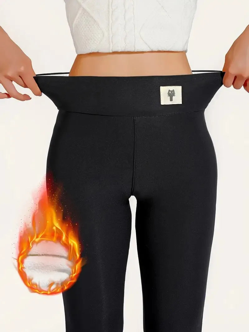 Legging Femme Hiver Épais Chaud | Agneau Cachemire | Taille Haute Polaire | Slim Velours