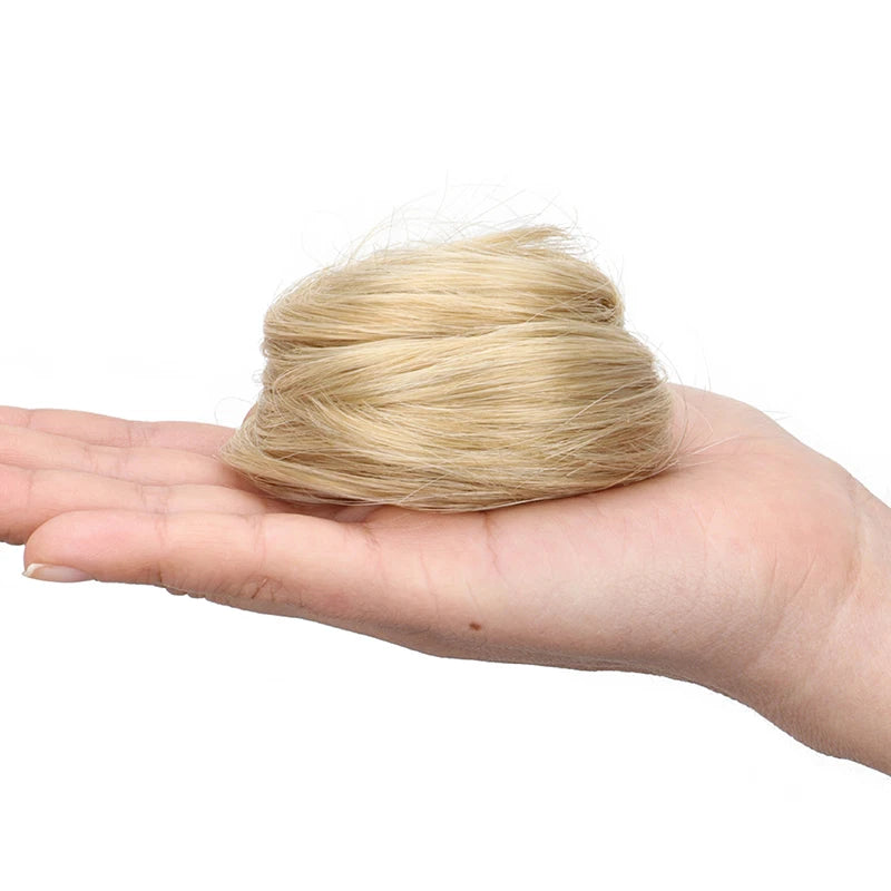 WIGSIN Synthetic Messy Donut Hair Buns Updo Chignon with Elastic Hair Extension for Women Daily Lazy Hair Accessories