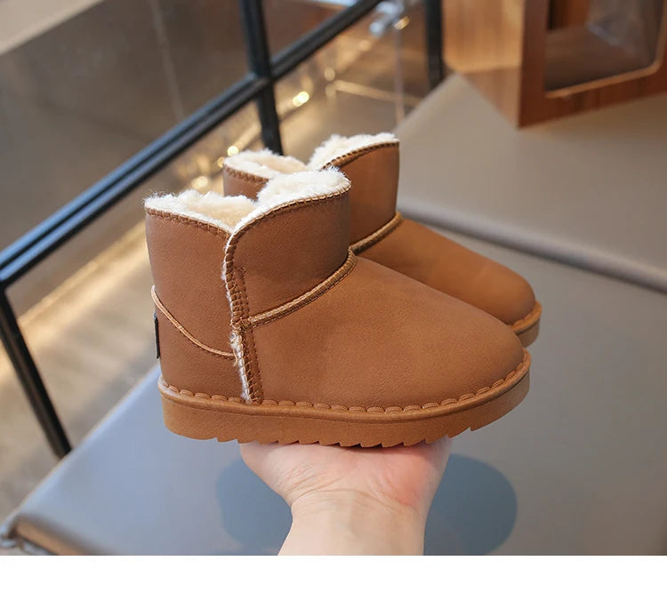 Bottes de Neige Thermiques Enfant | Peluche Épaisse | Antidérapantes | Automne Hiver 2025 Garçon Fille