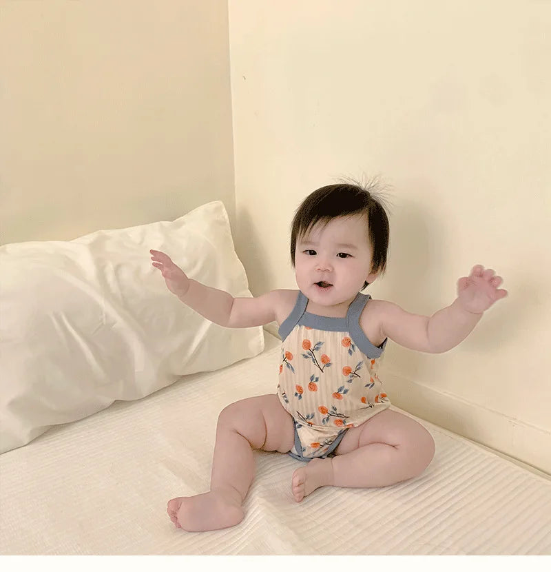 Body Bébé Fille | Sans Manches | Romper Coton | Combinaison Été | Nouveau-Né & Tout-Petits (v2)