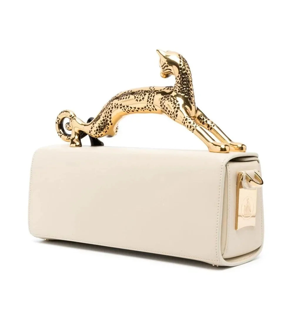 Sac à Main Femme Luxe | Poignée Métal Designer | Bandoulière | Forme Rectangle Élégante